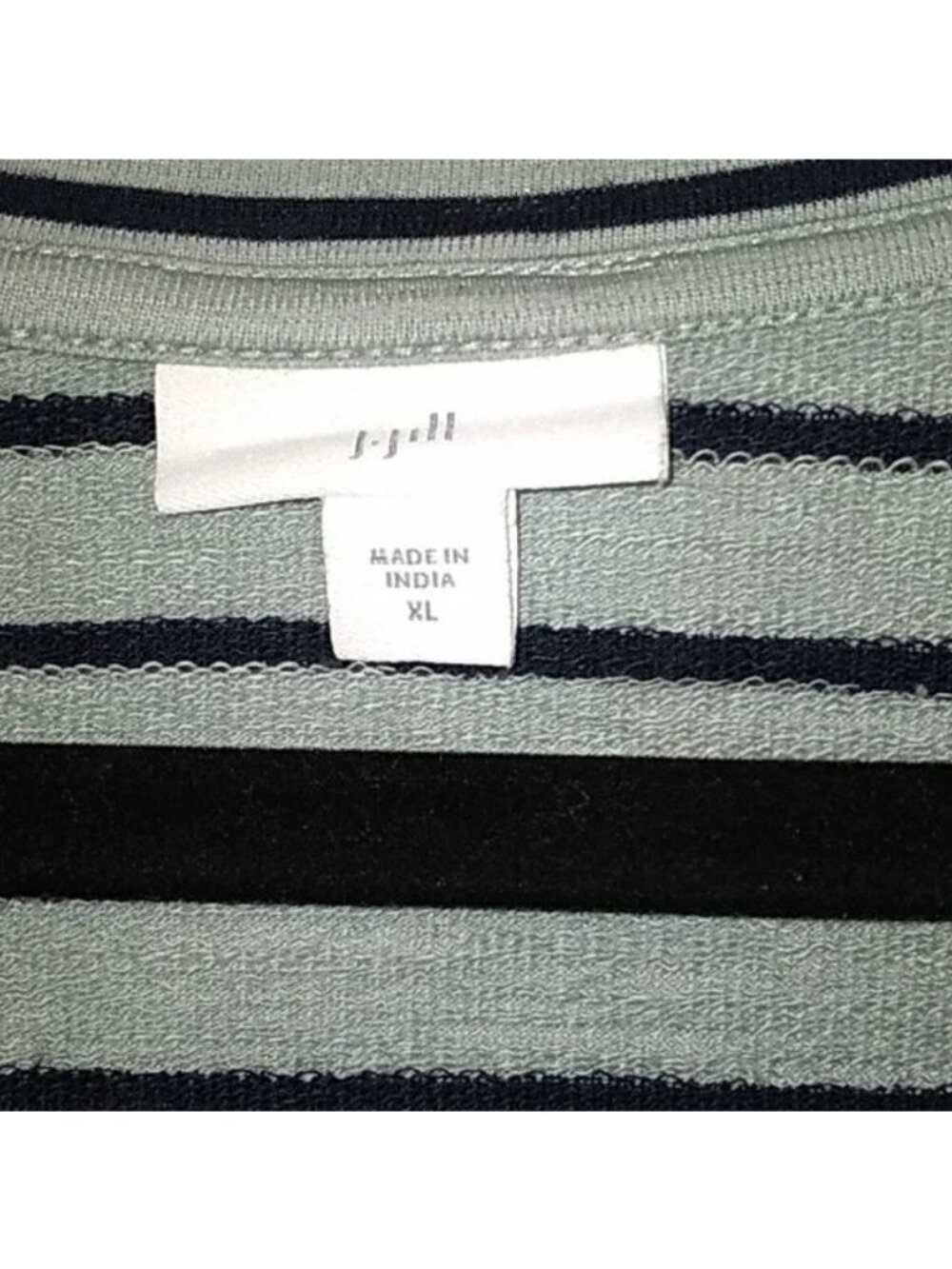 J. Jill Mint Green Striped Tunic Dress - Picture 2 of 5